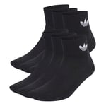 adidas Originals Strømper Trefoil Cushioned Crew 6-pack - Sort, størrelse 43-45