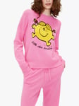 Chinti & Parker Little Miss Sunshine Wool Cashmere Blend Jumper, Pink/Sunshine Yellow