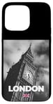 Coque pour iPhone 15 Pro Max Enjoy Black & White London, I Love London, London Big Ben