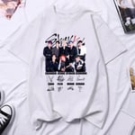 Stray Kids tryckta dam T-shirts Herr Oversized Casual Kortärmad T-shirt Harajuku Unisex Tees Toppar Kläder L3272-vit L3272-vit S L3272-white S