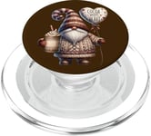 Funny Saying For Winter Gnome In Knitted Sweater Hot Cocoa PopSockets PopGrip pour MagSafe