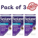 Pack of 3 Systane Balance Lubricant Eye Drops 10ml