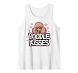 Cute Poodle Kisses Puppy Dog Lover Fur Mama Tank Top