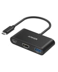 Anker - PowerExpand 3-i-1 USB-C PD Hub, Grå