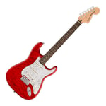 Squier - FSR Affinity Series Stratocaster QMT - Crimson Red Transparent,  SSS, N