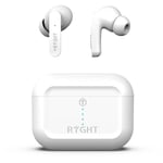 Ecouteurs sans fil Bluetooth - RYGHT - PULSE ANC - Réduction de bruit active - Blanc