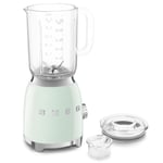 Smeg Jug Blender - Retro, 4 Speeds, 1.5L, 800W, Pastel Green, BLF03PGUK