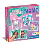 Clementoni Educational Game Memo Gabby'S Dollhouse 80 Tiles - Game For Children 3-5 Years, Flash Card Games, Learning Logical Thinking, 2 Players, Gift For Boy/Girl, Cartoon, Made In Italy, 18300