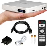 Small Mini Multi Region HDMI DVD Player for TV – Powered from USB Socket or Incl