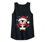 Womens Penguin Christmas Winter Xmas Penguin Love Animal Cute Tank Top