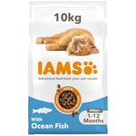 IAMS Complete Dry Cat Food for Kittens with Ocean Fish 10 kg