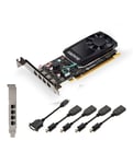 PNY VCQP1000V2-PB carte graphique NVIDIA Quadro P1000 V2 4 Go GDDR5