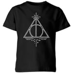 Harry Potter Deathly Hallows Kids' T-Shirt - Black - 9-10 ans