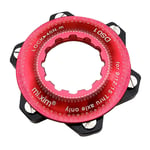 Generic Prime Vélo Hub Adaptateur de Frein À Disque Disque de Frein Rotor Adaptateur Center Lock à 6 Boulon Rotors pour 9mm 12mm 15mm Axe Traversant Hubs - Rouge