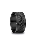 BERING Arctic Symphony Collection Arctic Symphony Bague pour homme en acier inoxydable Noir brillant Arve 10, Acier inoxydable, Aucune pierre précieuse