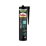 Pattex Colle de montage Multi 3, 3 en 1, colle puissante pour presque tous les matériaux - Colle de construction résistante aux intempéries pour l'intérieur et l'extérieur - Blanc - 1 cartouche de 390