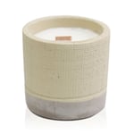 Lovely Fragranced Jar candle with Wooden Wick, Grey, Coffee in the club