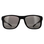 Tommy Hilfiger Wrap Mens Matte Black Grey Polarized Sunglasses - One Size