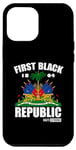 Coque pour iPhone 14 Pro Max Révolution historique depuis 1804 Première République noire haïtienne