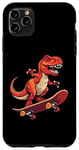 Coque pour iPhone 11 Pro Max Planche à roulettes T-Rex