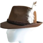 Munich Oktoberfest Herr Vandringshatt Bowler Hat Brown