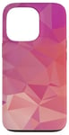 Coque pour iPhone 13 Pro Simple Abstrait Violet et Orange Abstrait Triangle