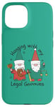 Coque pour iPhone 15 Se détendre avec mes nains juridiques - Xmas Gnome