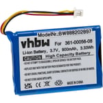 vhbw Batterie compatible avec Garmin Drive 50 LM, 51LMT, 51LMT-S GPS, appareil de navigation (900mAh, 3,7V, Li-ion)