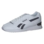 Reebok Unisex Glide Ripple Clip Sneaker, FTWWHT/VECNAV/FTWWHT, 10.5 UK