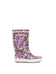 Aigle Lolly Pop Play2 Rain Boot, Multicoloured Flower Power, 8.5 UK Child