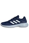 adidas Gamecourt 2.0 Tennis Shoes Chaussures, Dark Blue/Cloud White/Halo Blue, 40 2/3 EU