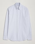 Grigio Oxford Button Down Shirt Light Blue Stripe