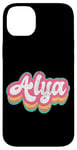 Coque pour iPhone 14 Plus Alya Prénom Fille Vintage Années 70 80 Personnalisé