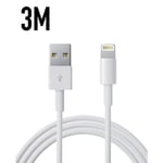 3 Meter Lightning Kabel Laddare Iphone X/8/8+/7/7+/6s/6/5se/5