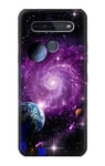 Galaxy Outer Space Planet Case Cover For LG K51S