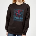 Marvel Spider-Man Women's Christmas Jumper - Black - M