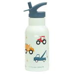 A Little Lovely Company termosflaska - 350 ml - Vehicles - BlÃ¥