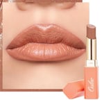 Oulac Peach Moisturising Lipstick -Matte Lipsticks for Women, Brown Nourishing Lip Color, Satin Matte Finish, Cream Texture, Highly Pigmented, With Shea Butter, Vegan Clean Beauty SG05 Body Talk