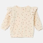 Cozmo Polka Dot Velour Baby Tröja Stone |  | 9 months