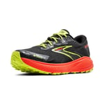 Brooks Homme Divide 5 GTX Sneaker, Black Cherry Lime, 45.5 EU