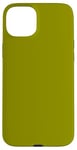 Coque pour iPhone 15 Plus Couleur vert olive simple