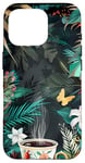 Coque pour iPhone 16 Pro White Pop Art Tropical Magic Book Floral Coffee Books