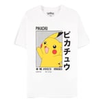 Pokemon T-Shirt White Pikachu (Xl)