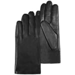 Gants Isotoner  femme gants chauds smartouch cuir noir 85264