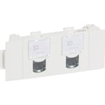 5 st Mosaik datauttag RJ45 2xCat-5E FTP 3M med Soloclip vit