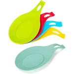 Ahlsen - Repose-cuillère en Silicone Porte Cuillère de Cuisine Résistante à la Chaleur Flexible en Forme D'amande Porte Cuillère Cuisinière pour