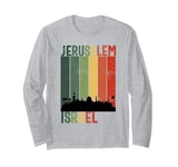 Jerusalem Israel Skyline Jewish Israeli Souvenir Women Men Long Sleeve T-Shirt