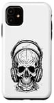 iPhone 11 Skull with Headphones Case