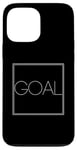 Coque pour iPhone 13 Pro Max Objectif : déclaration minimaliste, motivation, inspiration