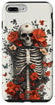 iPhone 7 Plus/8 Plus Skeleton Ribcage Anatomy with Flowers Butterflies Case